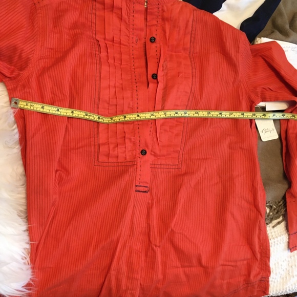 Free People “Black Tie Tux” Top in Tiger Red - Picture 11 of 13